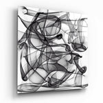 Abstract Glass Wall Art.