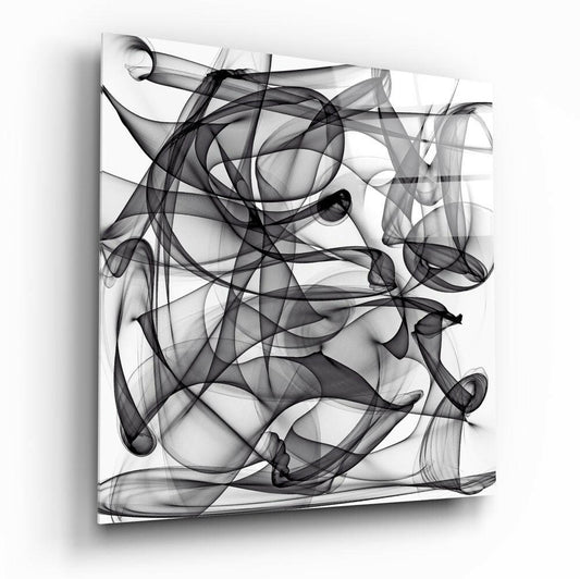 Abstract Glass Wall Art.