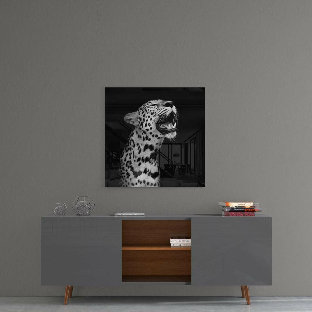 Leopard Glass Wall Art.