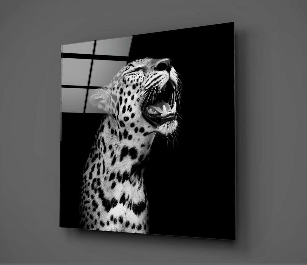 Leopard Glass Wall Art.
