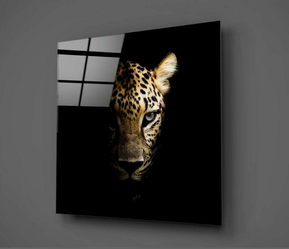 Leopard Glass Wall Art.