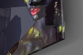 Woman Portrait 2 Glass Wall Art.