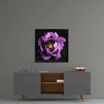 Floral Pink Glass Wall Art.