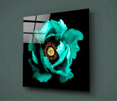 Floral Green Glass Wall Art.