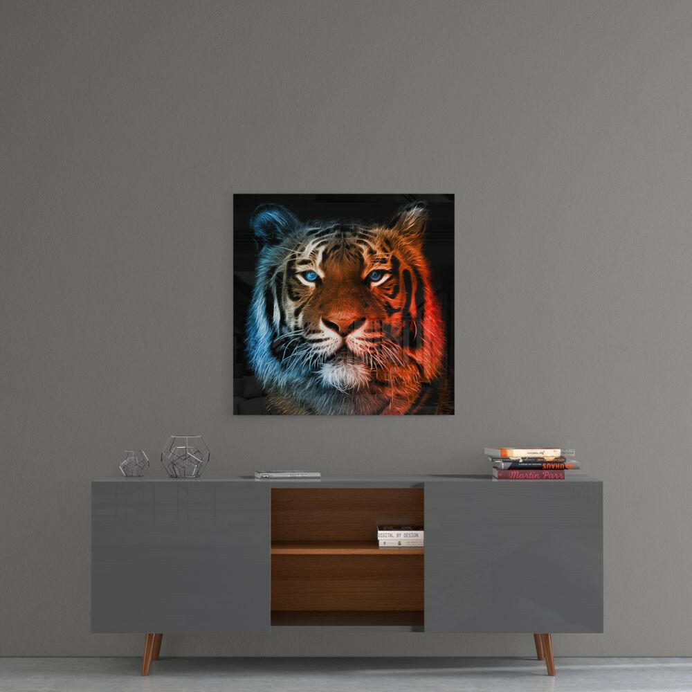 Tiger Glass Wall Art.