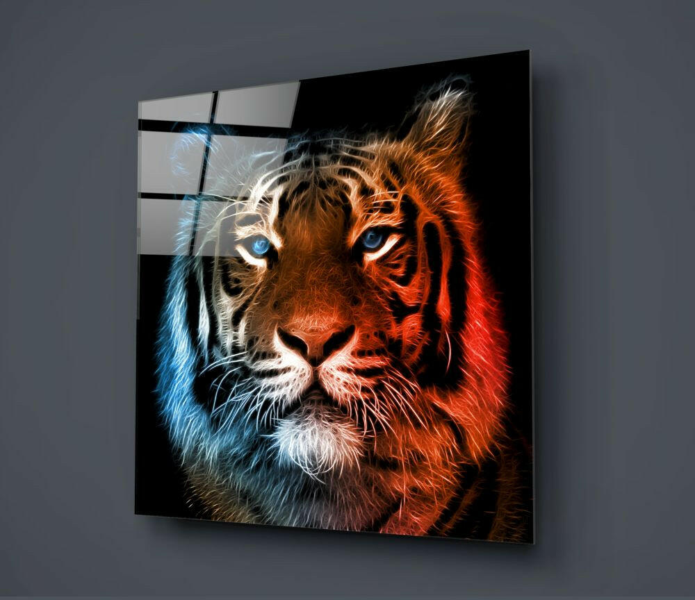 Tiger Glass Wall Art.