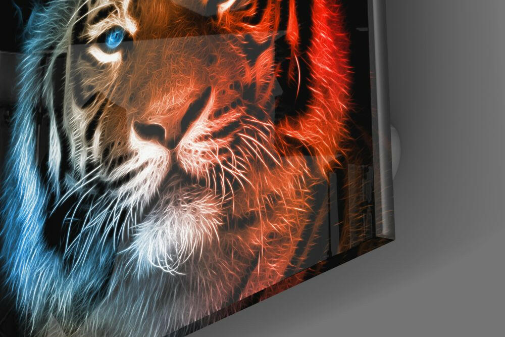 Tiger Glass Wall Art.