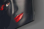 Woman Portrait Glass Wall Art.
