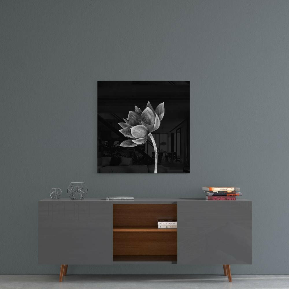 Floral Glass Wall Art.