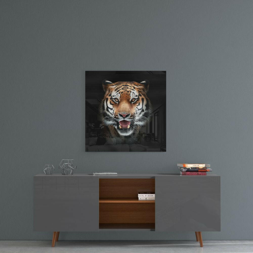Tiger Glass Wall Art.