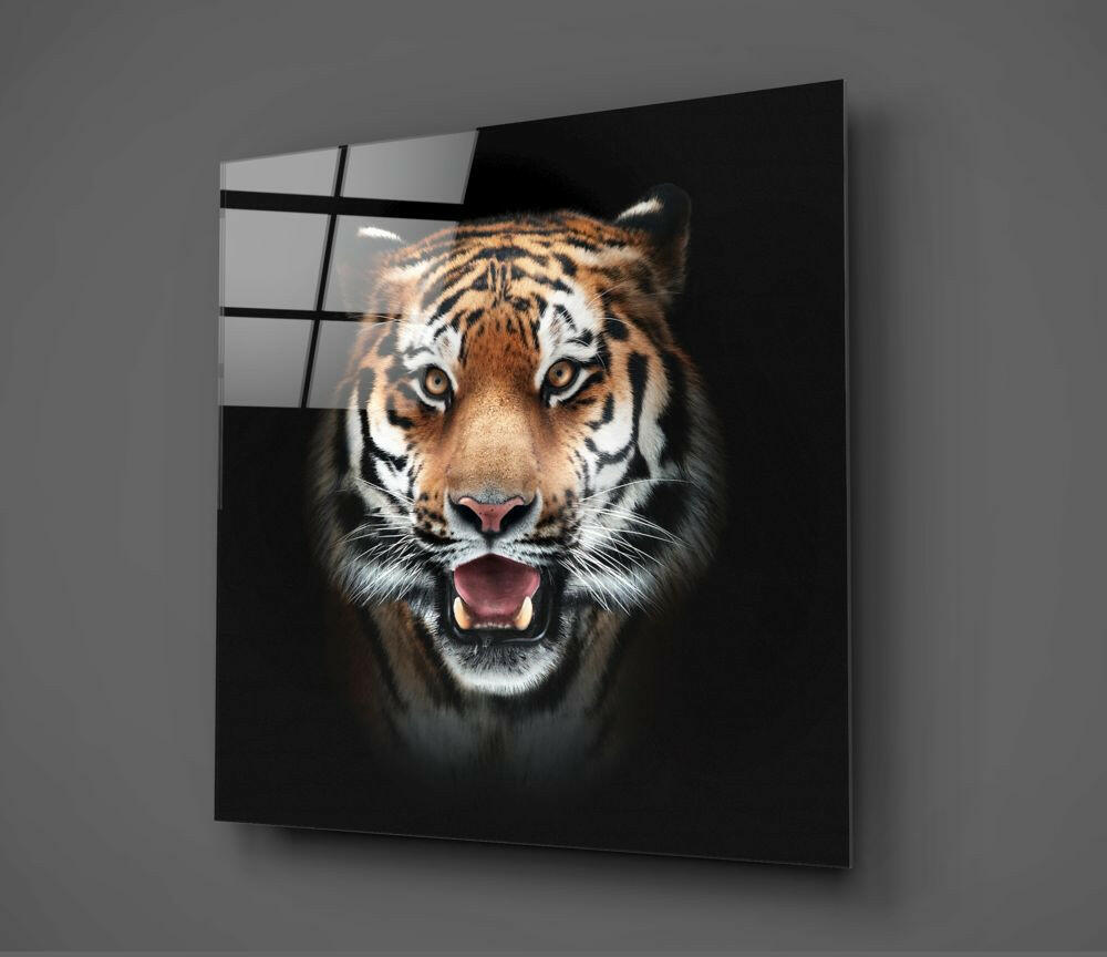 Tiger Glass Wall Art.