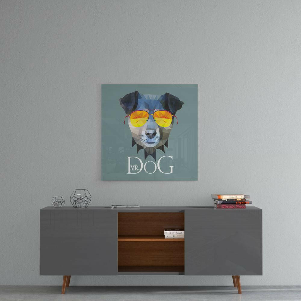 Dog Glass Wall Art.