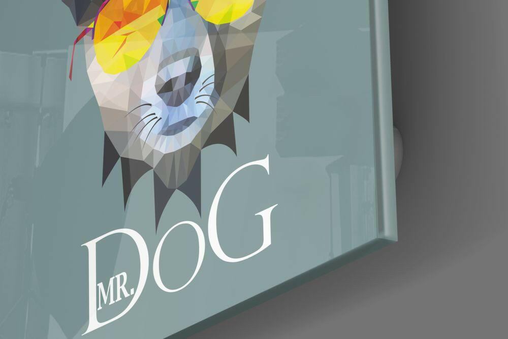 Dog Glass Wall Art.