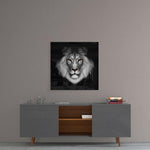 Lion Glass Wall Art.