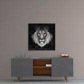 Lion Glass Wall Art.