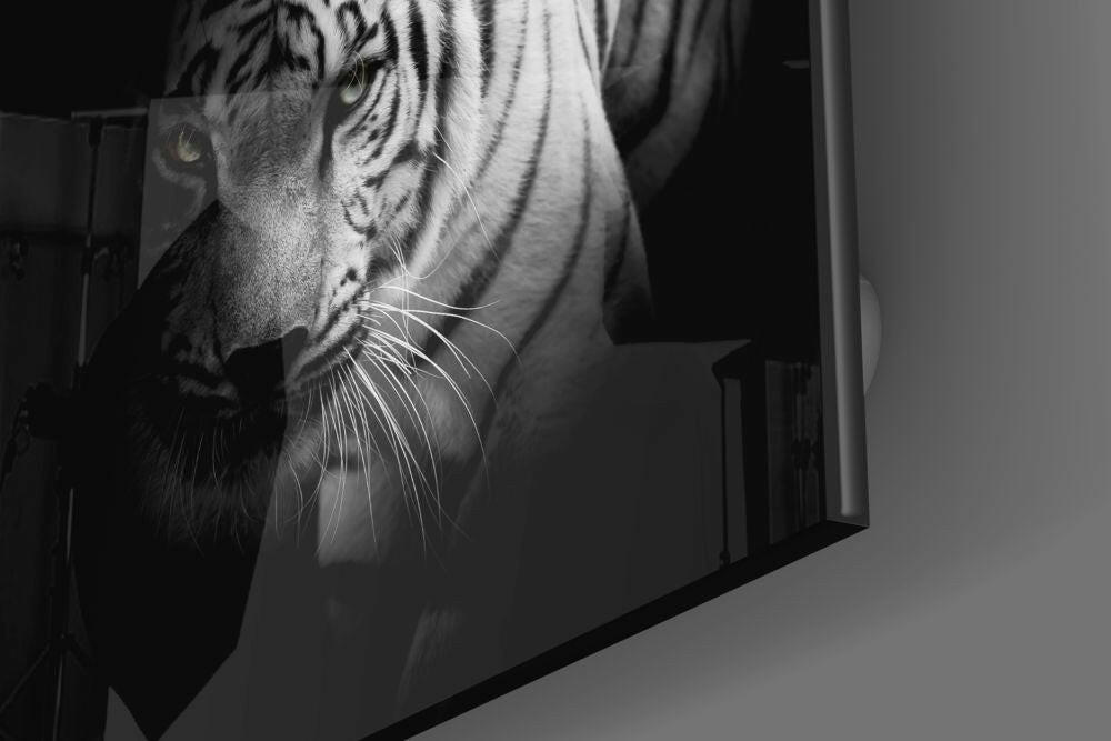White Tiger Glass Wall Art.