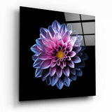 Purple Flower Glass Wall Art.