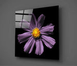 Pink Flower Glass Wall Art.
