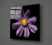 Pink Flower Glass Wall Art.
