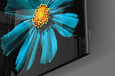 Green Flower Glass Wall Art.