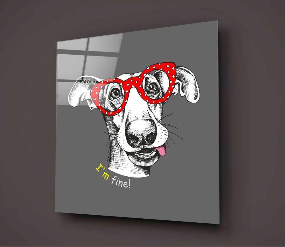 Dog Glass Wall Art.
