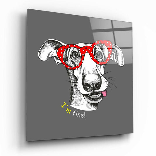 Dog Glass Wall Art.