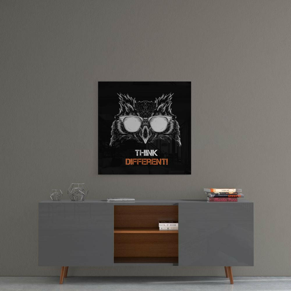 Owl Glass Wall Art.