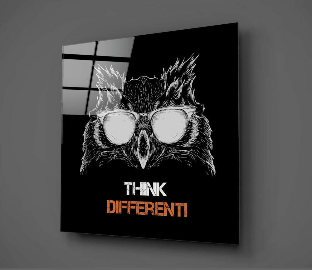 Owl Glass Wall Art.