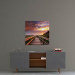 Sea Landscape Glass Wall Art.