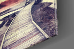 Sunset Landscape Glass Wall Art.