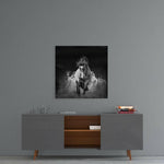 Running Horse Glass Wall Art.