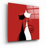 Cats Glass Wall Art.