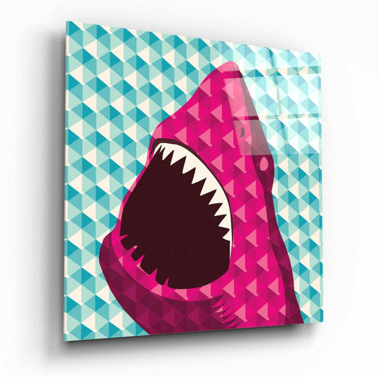 Shark Glass Wall Art.