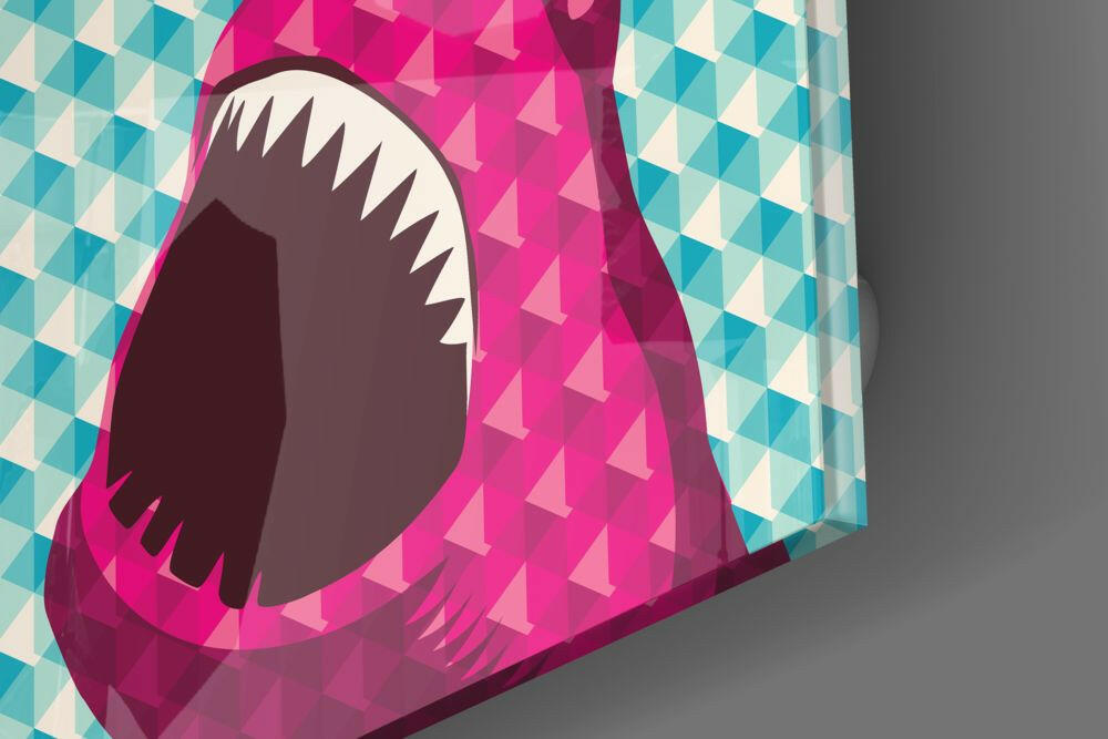 Shark Glass Wall Art.