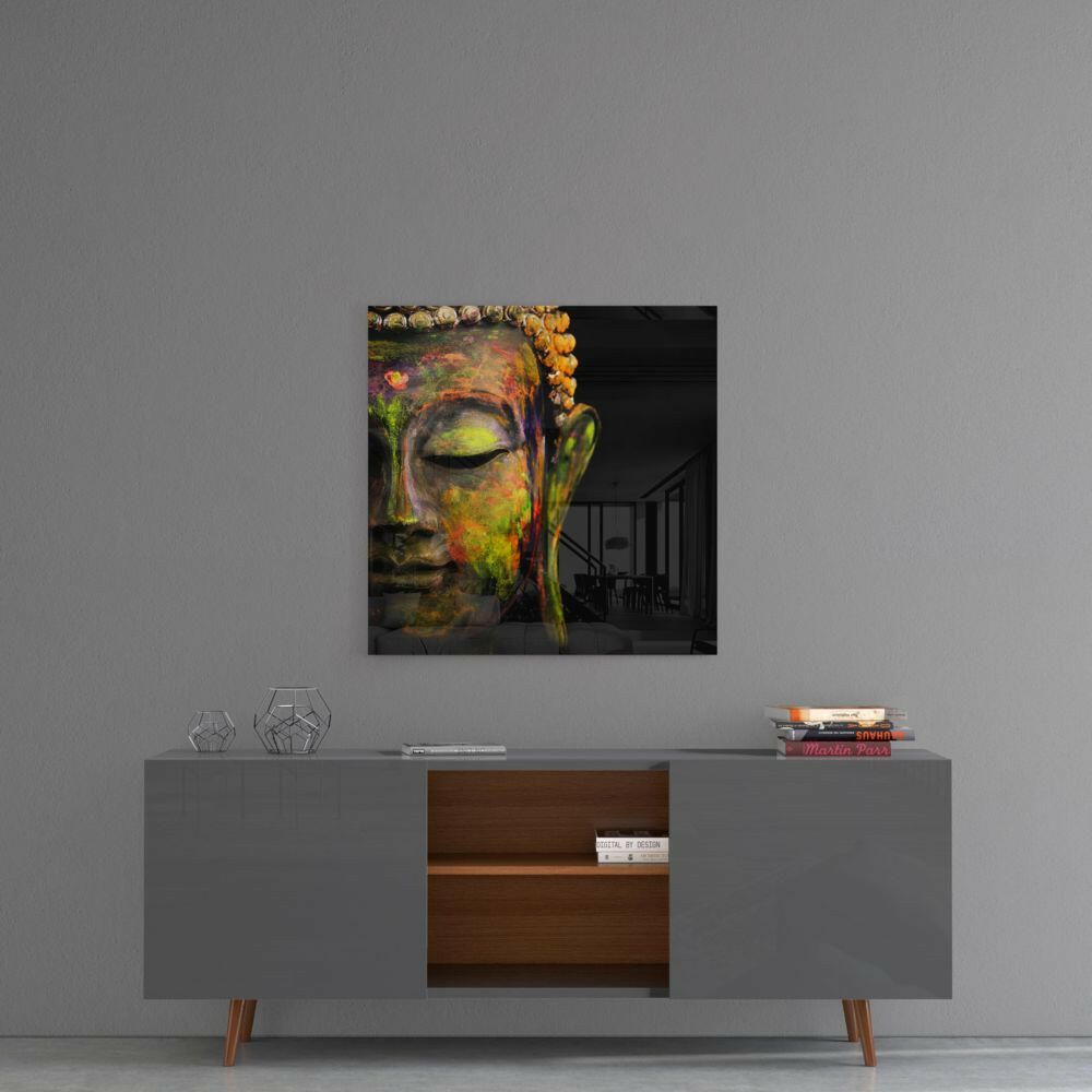 Buddha Glass Wall Art.