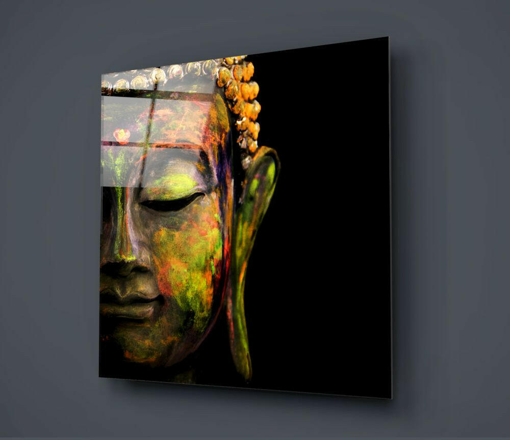 Buddha Glass Wall Art.
