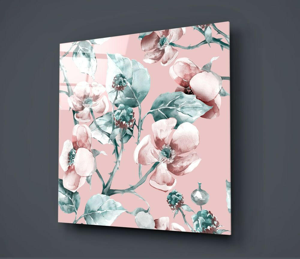 Flower Glass Wall Art.