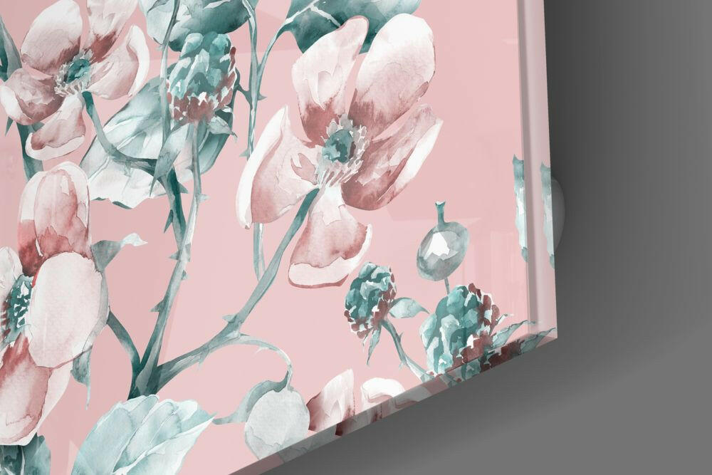 Flower Glass Wall Art.