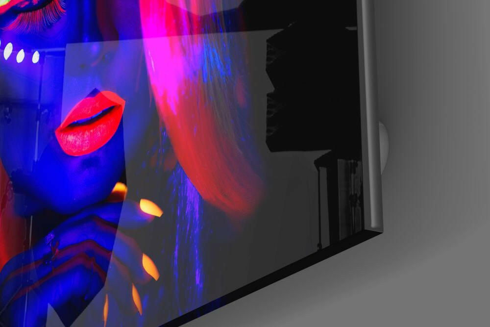 Woman Portrait Glass Wall Art.