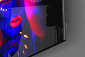 Woman Portrait Glass Wall Art.