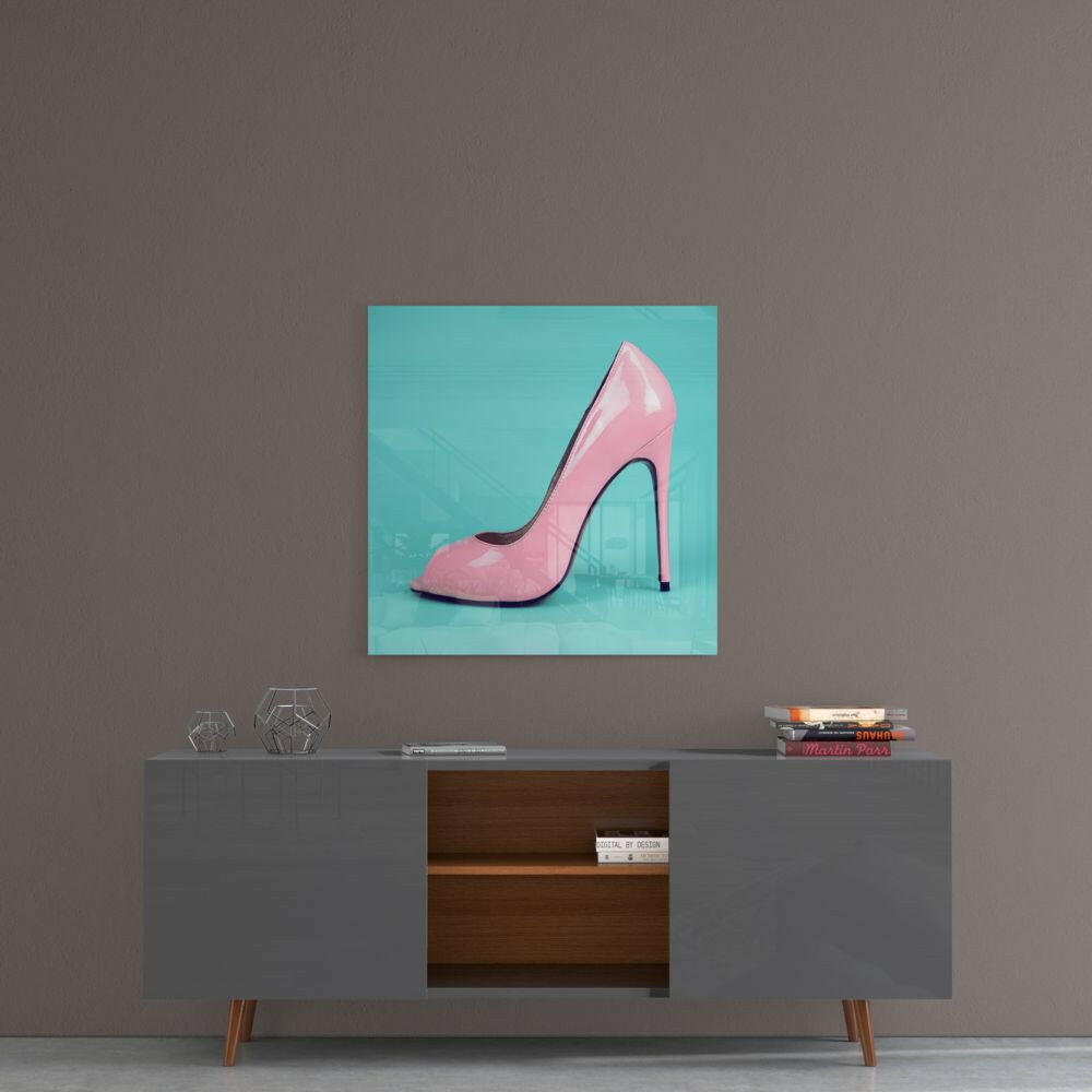 Heeled Shoes Glass Wall Art.