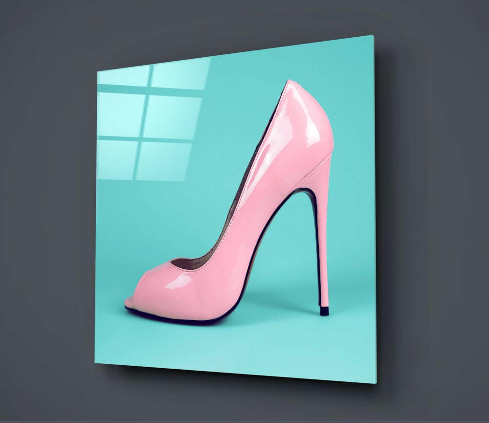 Heeled Shoes Glass Wall Art.