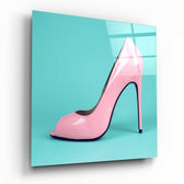 Heeled Shoes Glass Wall Art.