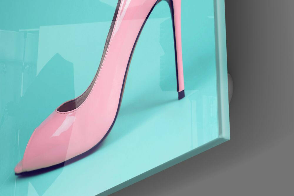Heeled Shoes Glass Wall Art.