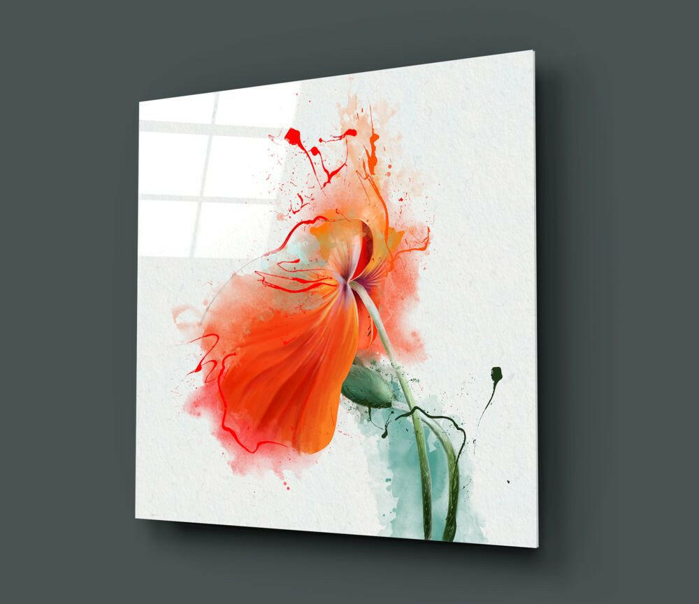Flower Glass Wall Art.