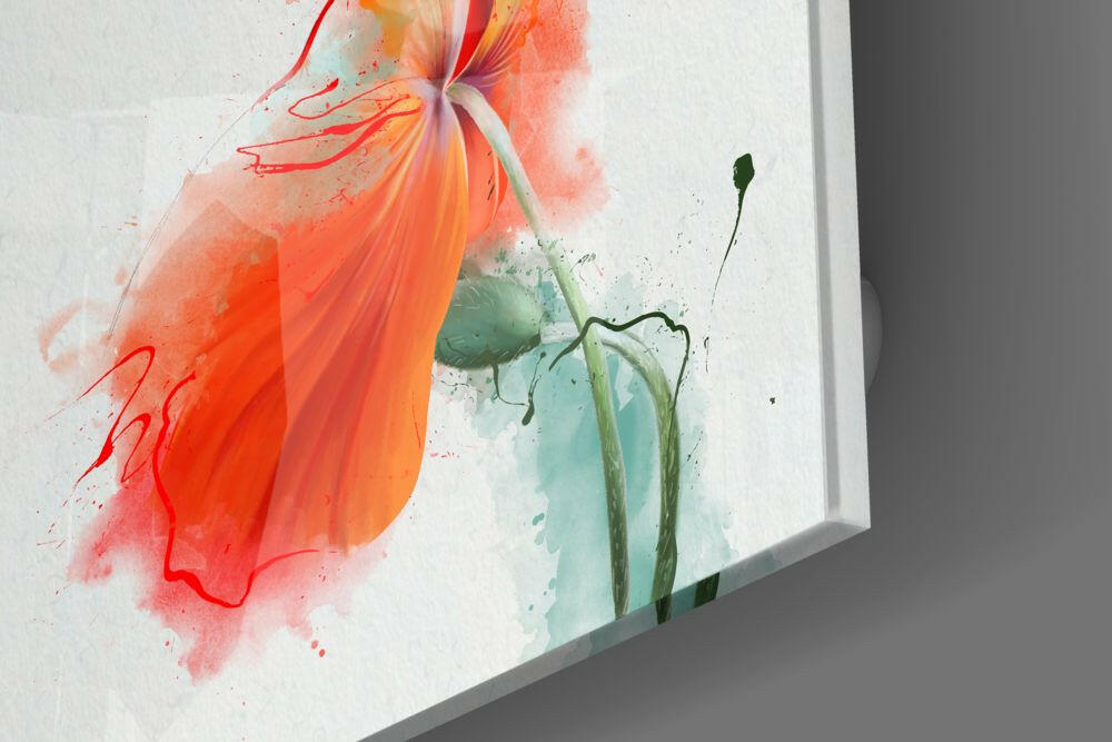 Flower Glass Wall Art.