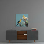 Parrot Glass Wall Art.