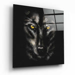 Eyes of the Wolf Glass Wall Art.