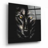 Eyes of the Wolf Glass Wall Art.