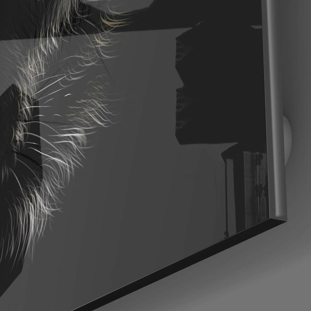 Eyes of the Wolf Glass Wall Art.